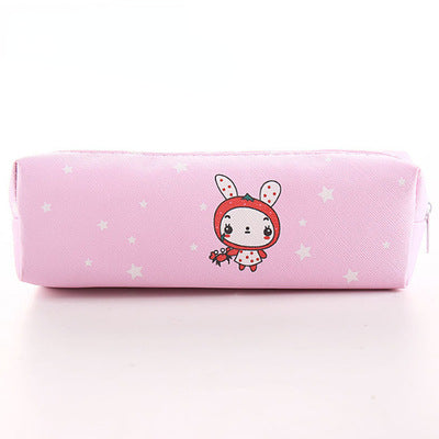Wholesale Cute Animal Cartoon Square PU Pencil Case Cute Animal Stationery Bag Multifunctional Student Pencil Case